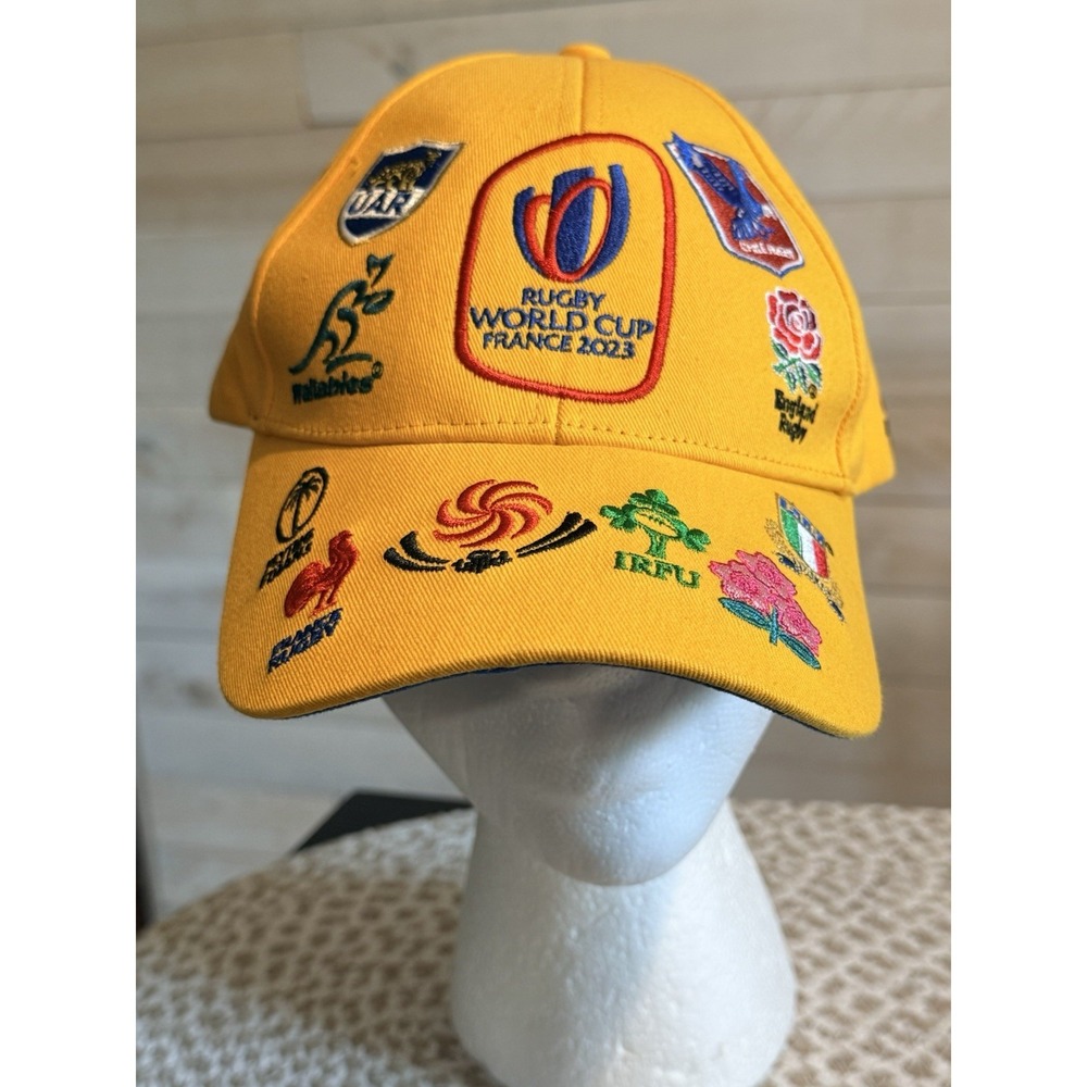 Rugby World Cup Hat New France 2023 20 Unions All Over Embroidered